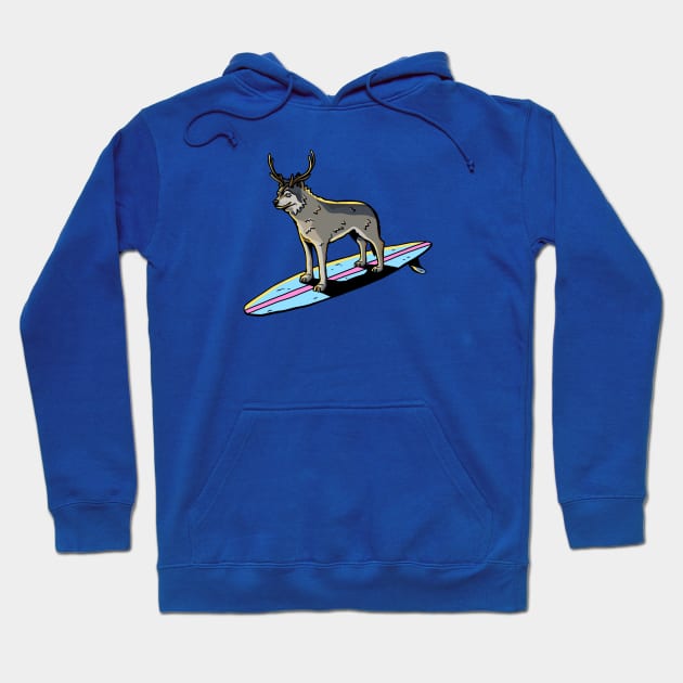 The Antlered Wolf x Summer - Surfs Up Hoodie by The Antlered Wolf